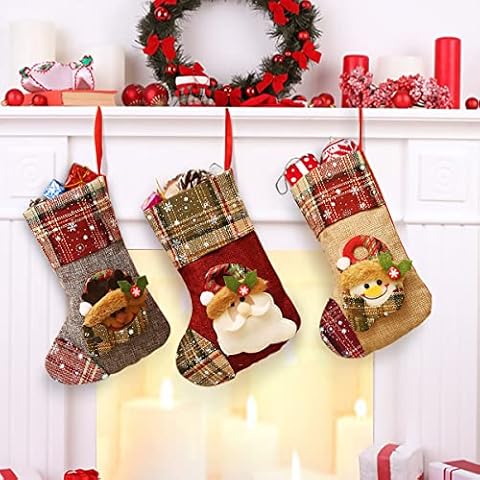 Hillylolly Nikolausstrumpf 3 STK. Weihnachtsstrumpf Cover