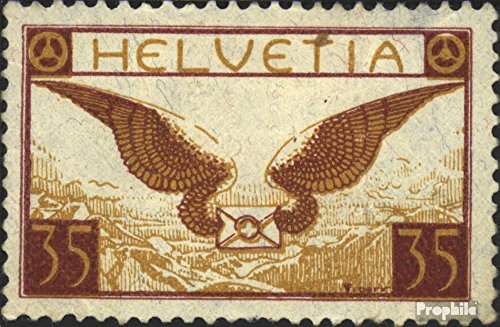 Sello Suiza 233x estampado 1929 original de Correo aéreo evite falsificaciones