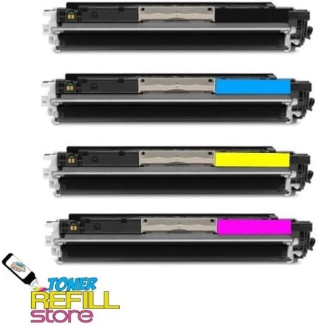 Toner Refill Store Compatible Toner Cartridge Replacement for HP CF353A ( Black,Cyan,Magenta,Yellow , 4-Pack )