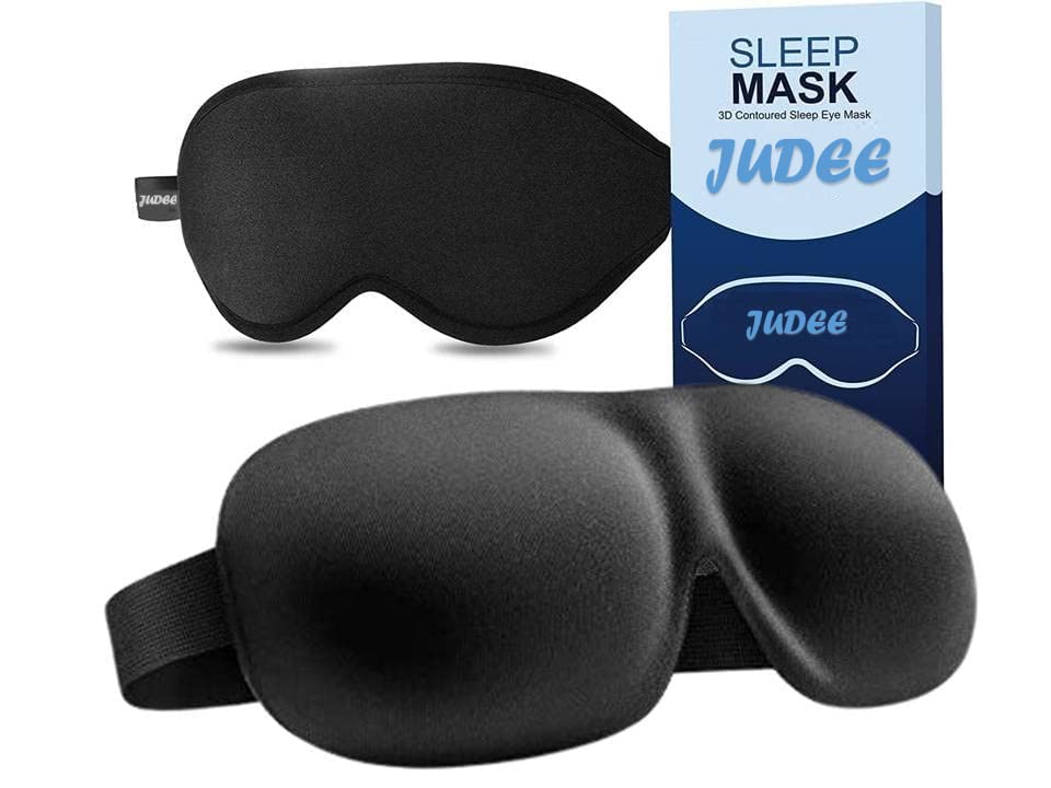 JUDEE Memory Foam Sleep Eye Mask, 3D Contoured 100% Blackout Eye Mask With Adjustable Strap, Soft And Comfortable Night Blindfold For Women Men, Eye Mask For Sleeping, Shift Work, Travel (Black) (B0BS9JX4TF) Amazon Price History, Amazon Price Tracker