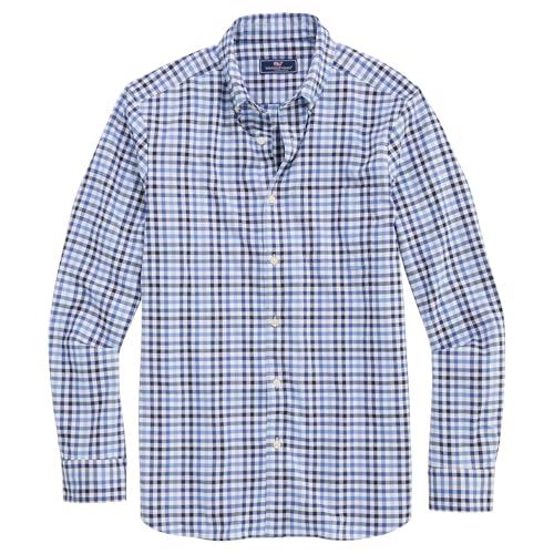 vineyard vines Men's Monomoy Tattersall Oxford Shirt