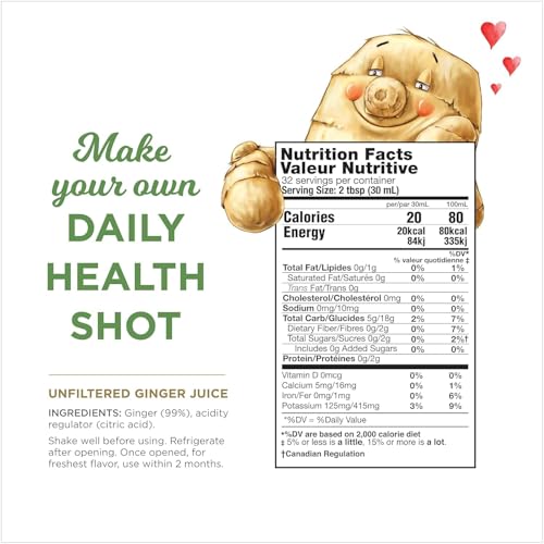 Image of 99% Pure Ginger Juice by The Ginger People - Digestive Health, Premium Quality, 32 Fl Oz Bottles (Pack of 12)