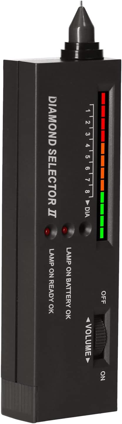 Eacam Diamond Tester Pen High Accuracy Diamond Selector Detector, Gemstone Jewelry Testing Tool with Case for Novice Expert