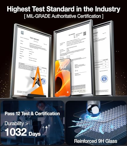 Image of UltraGlass Unbreak TOP 9H+ Glass for iPhone 16 Pro Screen Protector [100% Anti Glare & Military Grade Shatterproof] Screen Protector 16 Pro Tempered Glass Full Coverage, Longest Durable 16Pro, 1 Pack