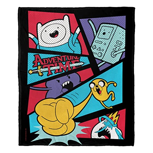 Northwest Adventure Time Silk Touch Throw Blanket, 50' x 60', Adventure Comic
