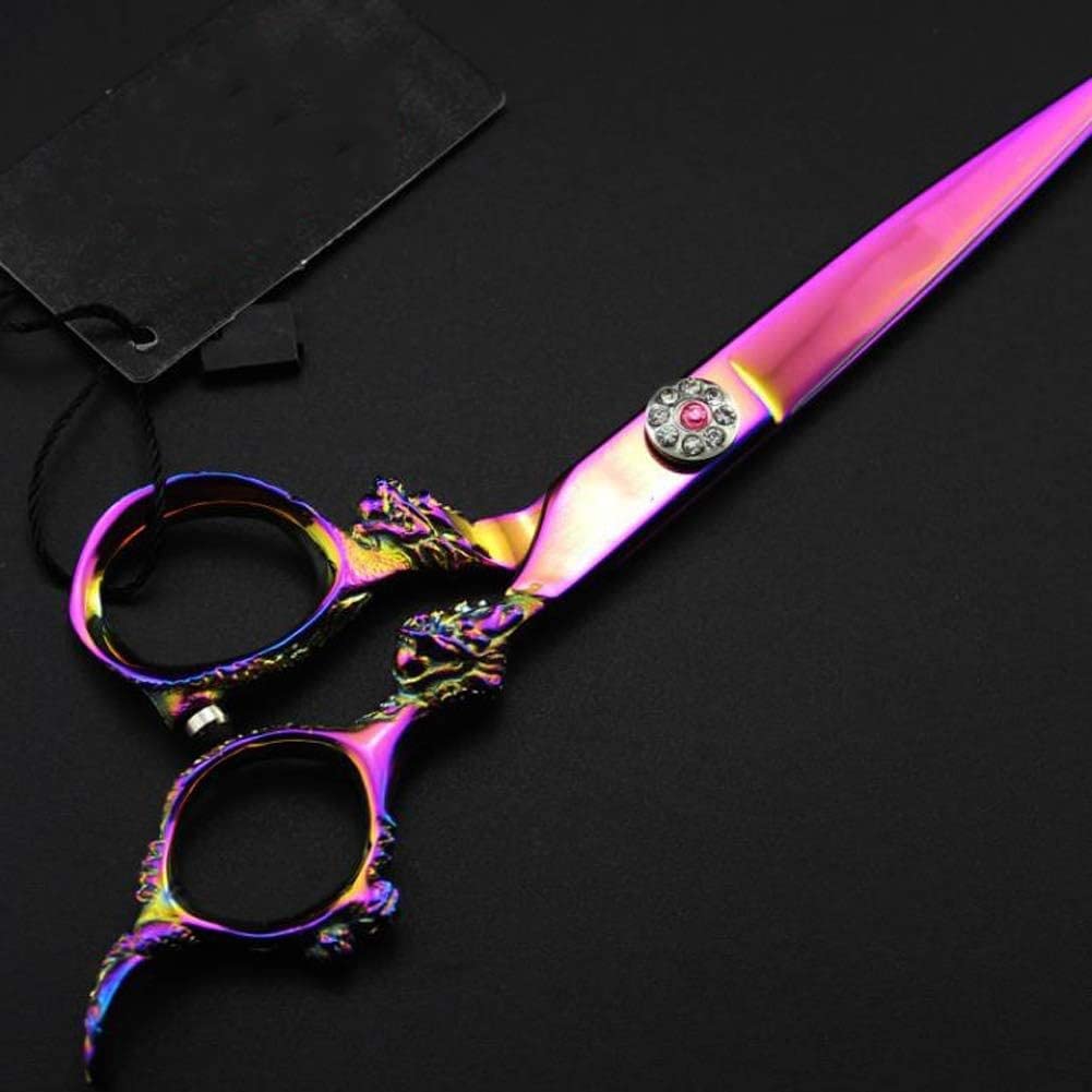 Tijeras De Peluquería,Tijeras De Peluquería Profesional,Tijeras De Peluquero Tijeras De Corte De Pelo Cuchillas Afiladas,FlatCut6Inch