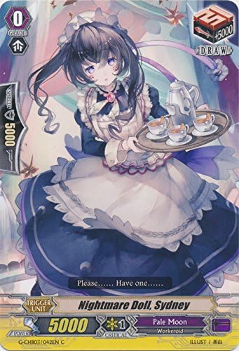 Bushiroad Pesadilla Muñeca, Sydney - G-CHB03/042EN - C - G Character Booster 3: Rummy Laberinto Bajo La Luz De La Luna