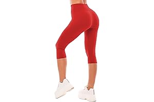 Flattering Red Capri Pants for Women