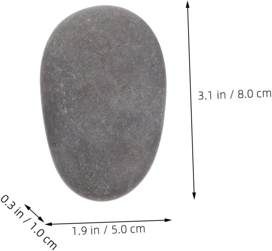 KONTONTY 10pcs Painting Rocks Smooth Flat Stones for Creative Art Projects for River Rock Painting Crafting and Home Decor and Easy to Personalize