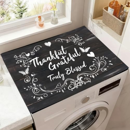 Image of NYZE Washer and Dryer Top Protector Mat, Washer Dryer Cover 23.6 inchx19.7 inch