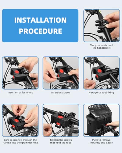 TOUYINGER Lenkertasche Fahrrad, 6L Fahrradtasche Lenker mit Thermo Auskleidung, Wasserdicht Fahrradkorb Vorne Tasche mit Adapter, Handyhalterung, Touchscreen