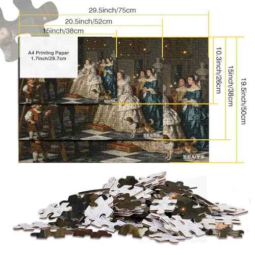 Puzzle de Las Meninas de madera de 1000 piezas, el juego educativo ideal para regalar 5