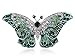 Alilang Empress Monarch Winged Butterfly Crystal Rhinestone Brooch Pin