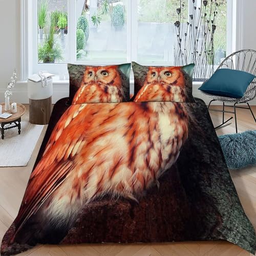 Housse de couette microfibre animaux imprimé 3D douce et facile à repasser - 3