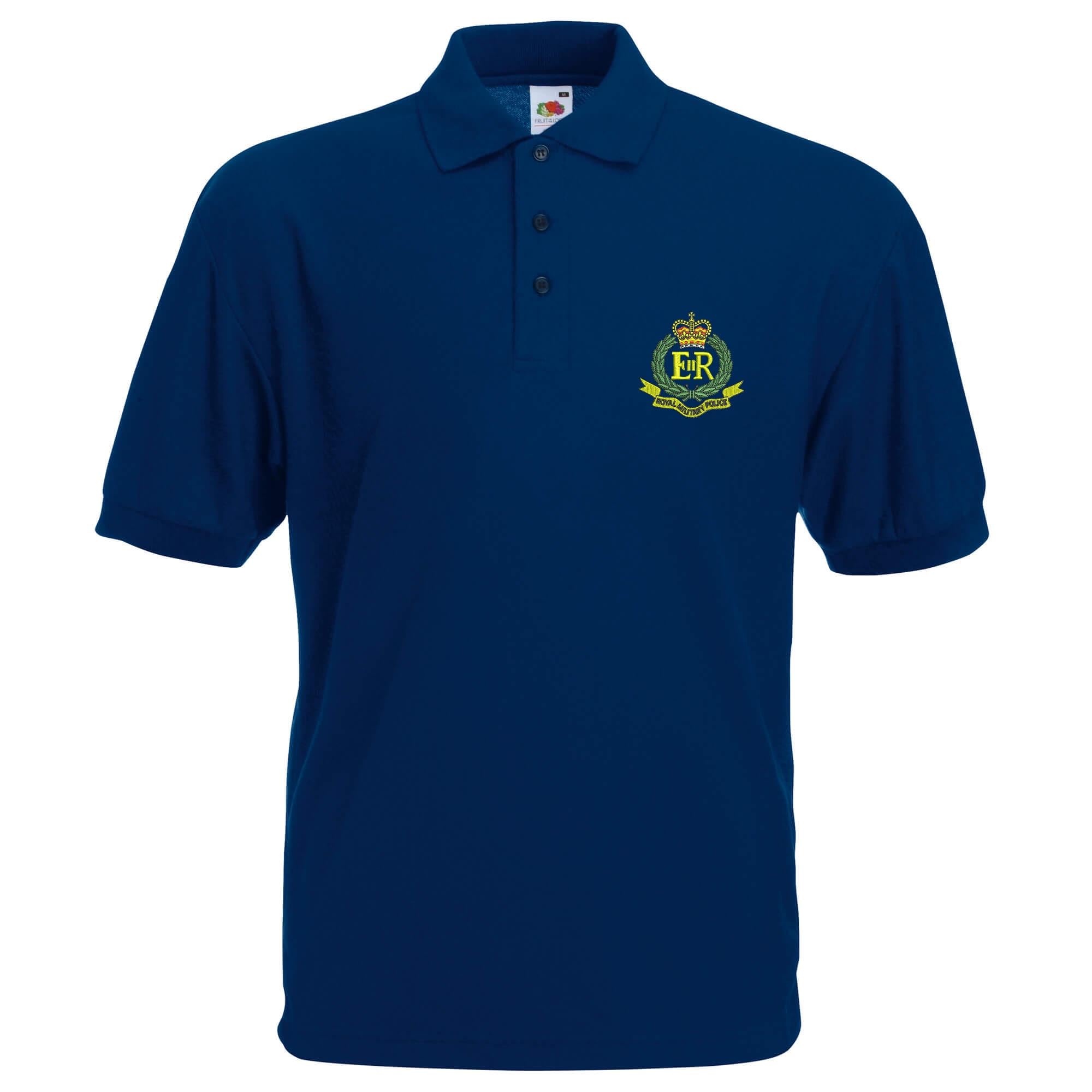 The Military Store Men's Navy Royal Military Police Embroidered Polo Shirt, 2X Large