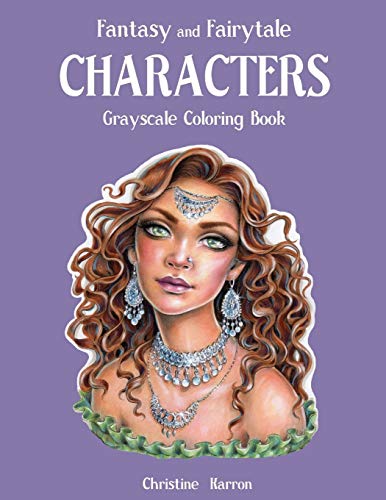  Fantasy and Fairytale CHARACTERS Grayscale Coloring Book Livre PDF Gratuit
