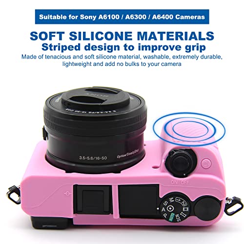 Funda de silicona Easy Hood para Sony Alpha A6100 A6300 A6400 miniatura 2