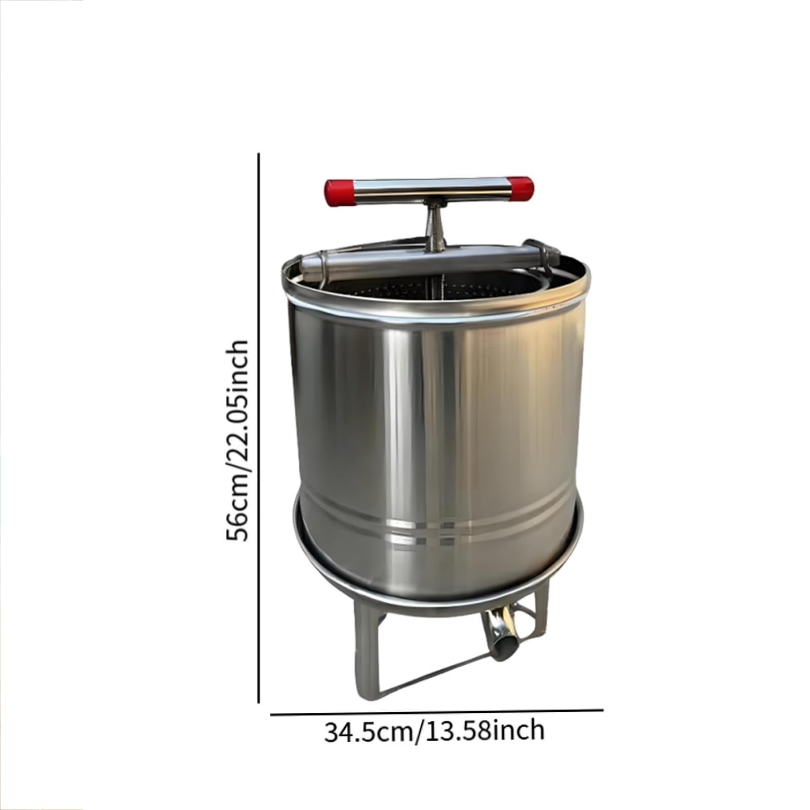 Máquina de prensado de Miel, Accesorios para elaboración de Vino, trituradora Multifuncional, Prensa de Vino de Frutas para vinaza, Jugo, Aceite y, 5 Bolsas de Filtración