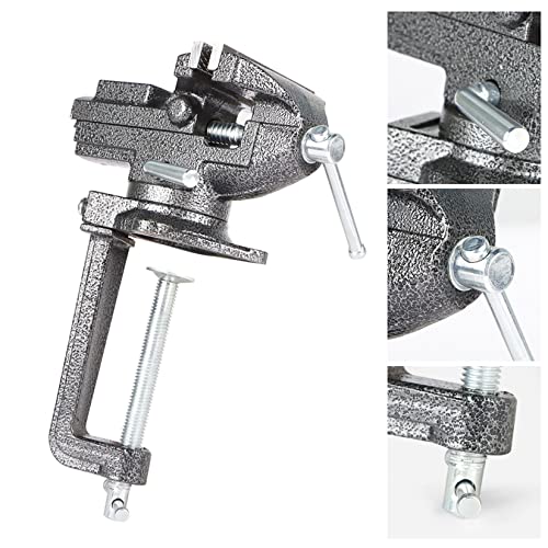 Findmall 3.3 Inch Multi-Functional Combined Vise Dual-Purpose Bench Or Table Vise Multifunctional Jaw Universal Rotate 360 Degree Work Clamp Cast Iron Portable Home Clamp On Vise #TOP3