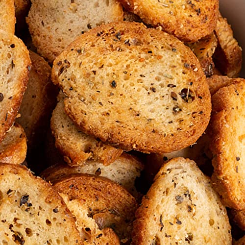 Everything & Garlic Bagel Chip Sampler, Schwartz Brothers Twice Baked, Fresh, Organic, Kosher, Artisanal, Vegan. Perfect for parties and picnics. (4 pack / 8 oz containers) - image 7