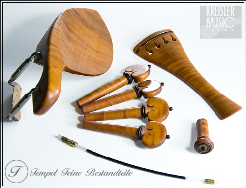 Otto templeバイオリン顎当て（紫檀）&titanium チタンクランプ Otto templeバイオリン顎当て（紫檀）&titanium チタンクランプ