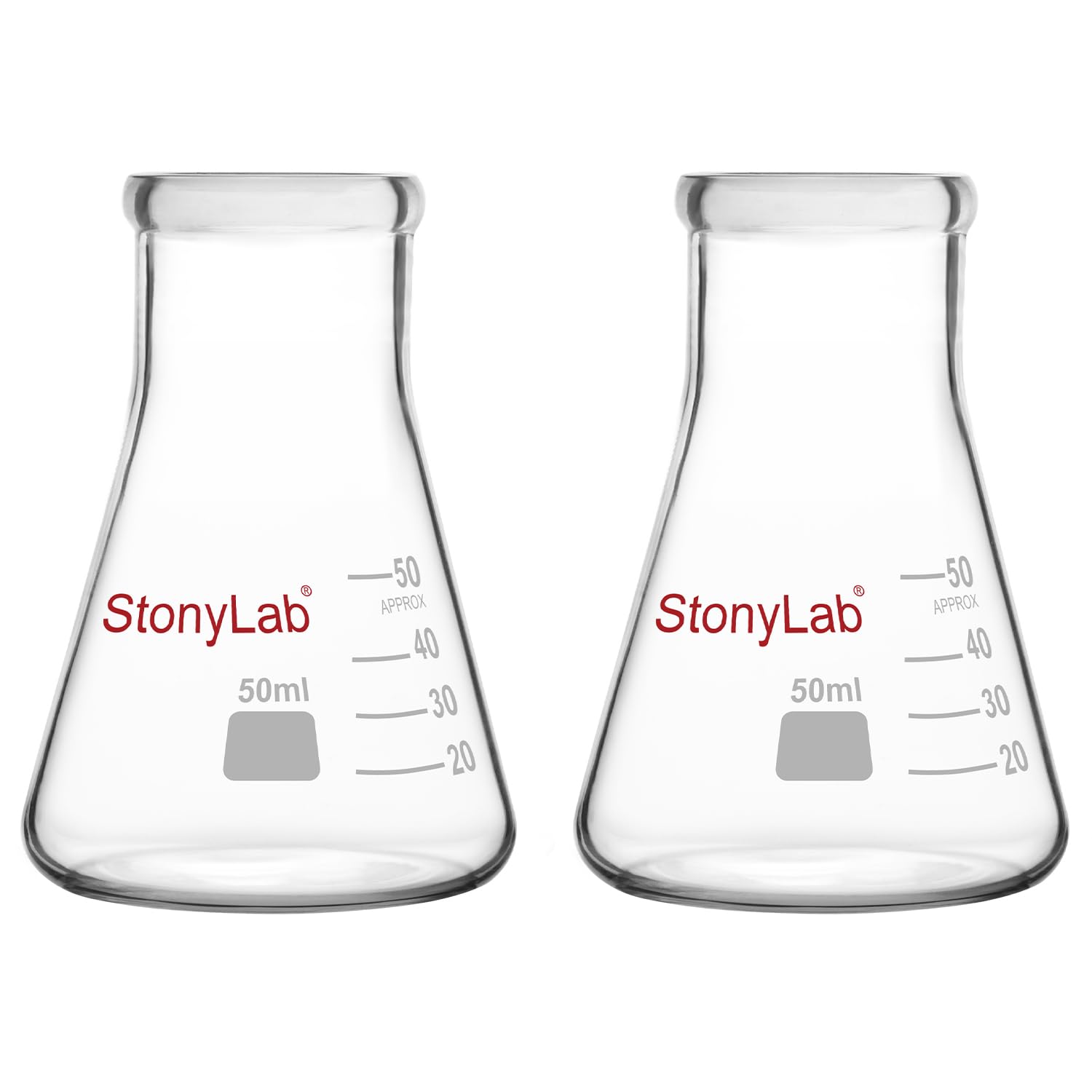 5000-50 | PYREX® 50 ML Narrow Mouth Erlenmeyer Flask With 19/38 Standard Taper Joint | Corning