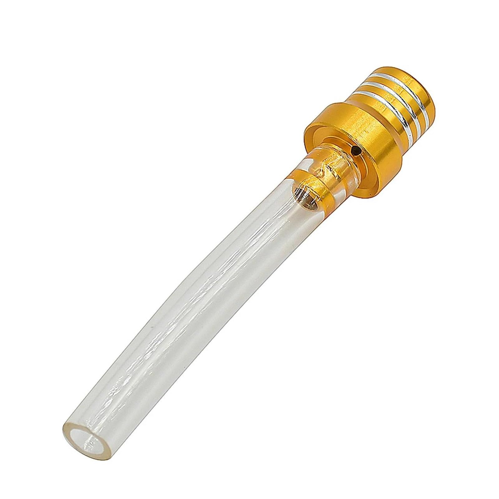 Universal Motorcycle G&AS Fuel Cap Valve Vent Breather Hose Tube for YAM&AHA Motocross ATV Quad Dirt Pit Bike(White Gold)
