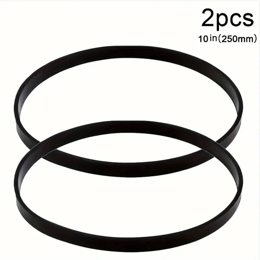 Lot de 2 lames de scie à ruban en caoutchouc antidérapant avec réduction du bruit (25,4 cm)
