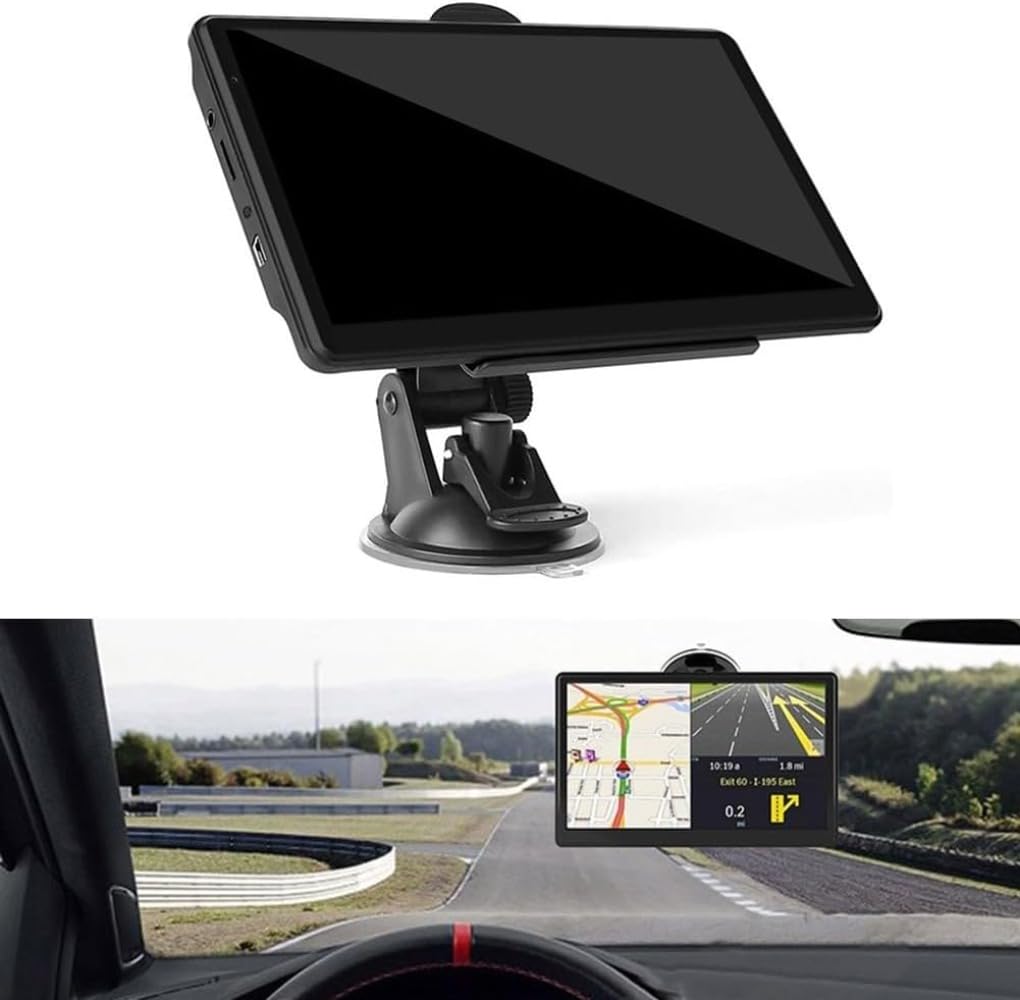 Nawigacja satelitarna, ekran dotykowy HD z nawigacją GPS, do samochodów osobowych i ciężarowych, obsługa głosowego wskazówek dotyczących kierunku skrętu, ostrzeżenie o ograniczeniu prędkości