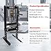 Hydraulic Shop Press,6 Ton H-Frame Garage Floor Adjustable Shop Bearing Press with Stamping Plates to Bend, Straighten, Or Press Parts, Install Bearings & U-Joints