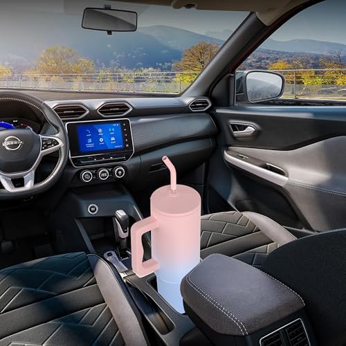 Image of enem Tumbler, Tumbler with Metal Straw, Sipper, with Lid Leak Proof, 1 Metal Ice Cube, 1 Copper Spring (Tamba), Base Protector, Mug Travel, 1.2L, Cotton Candy Cloud