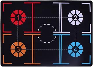 Tinebosne Basketball Footstep Training Mat Basketball Training Mat Ball Control Practice Basketball Footwork Mat Training Auxiliary Equipment for Home Office Kids Teens Thickened 3mm children