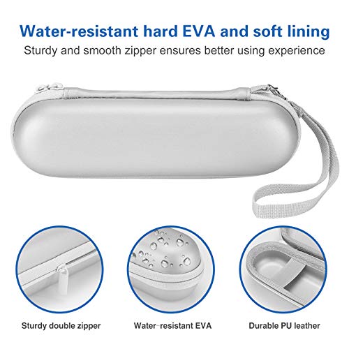 ProCase Elektrische Zahnbürste Etui für Oral B/Oral-B Pro/Oral-B iO Series/Philips Sonicare Electric Toothbrush Hülle Oral B Reiseetui Elektrischer Zahnbürstenhalter Travel Case -Silber 5