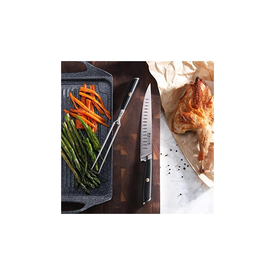 Cangshan-L-Series-1026955-German-Steel-Forged-2-Piece-Carving-Set-Black Cangshan L Series 2-Piece Carving Set, Forged German Steel, Black, 1026955