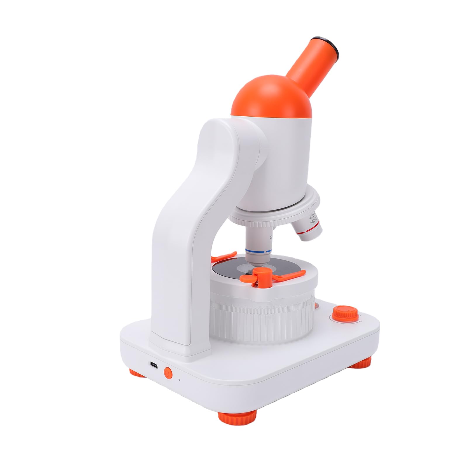 Microscopio Biológico 40X-400X con Iluminación LED Dual para Niños Que Aprenden Educación Stem Portátil