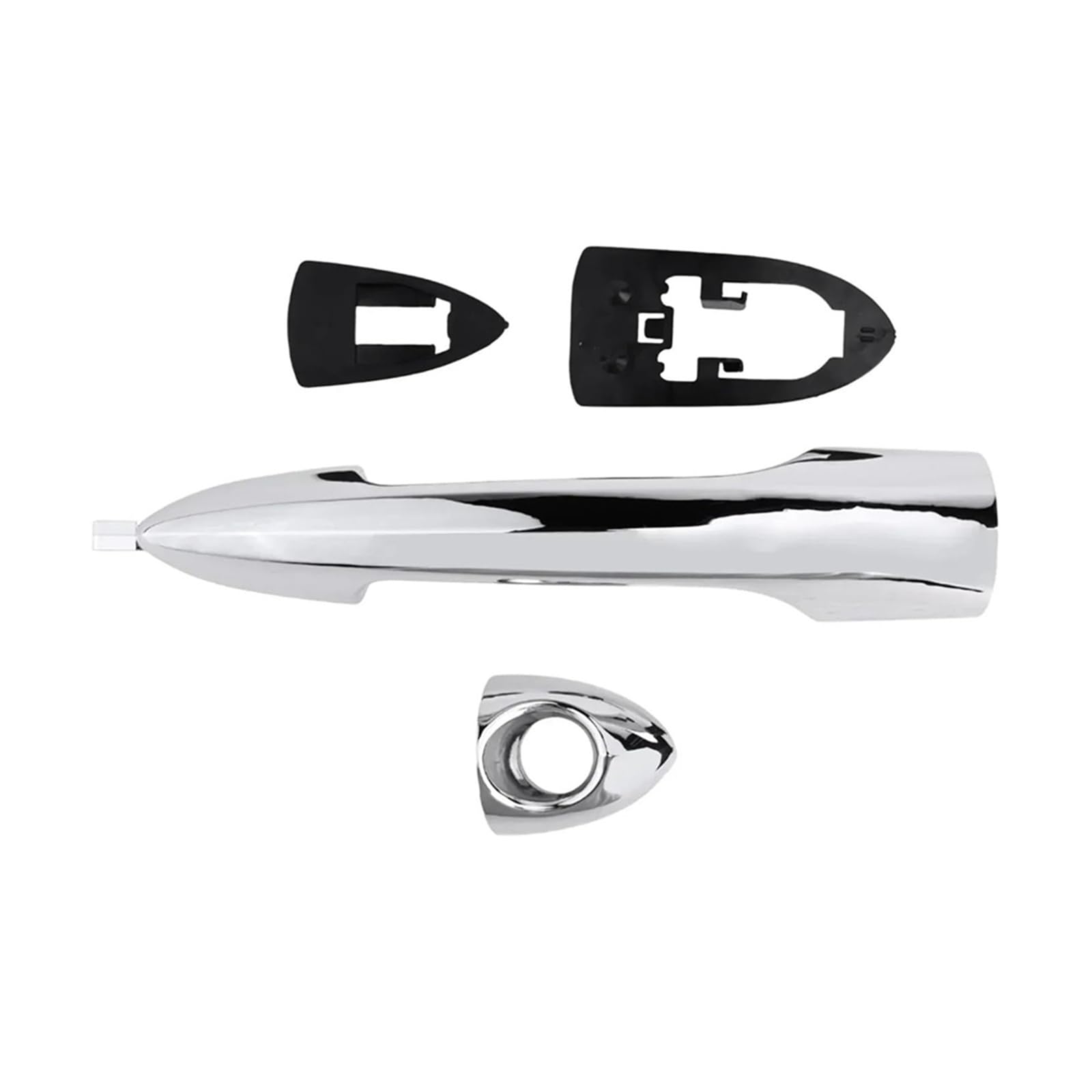 Hfewcvk With Hole Fit For Alfa Romeo Giulietta 2010-2016 Chrome Outer Door Handle 156088219 156099957 No Hole 156088218 156099956(With Hole)