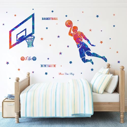 Vinilo Decorativo Jugador de Baloncesto Silueta 2 Hojas miniatura 4