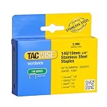 Tacwise 1217 Agrafes Professionnelles en Acier Inoxydable de Type 140/10mm, Lot de 2000