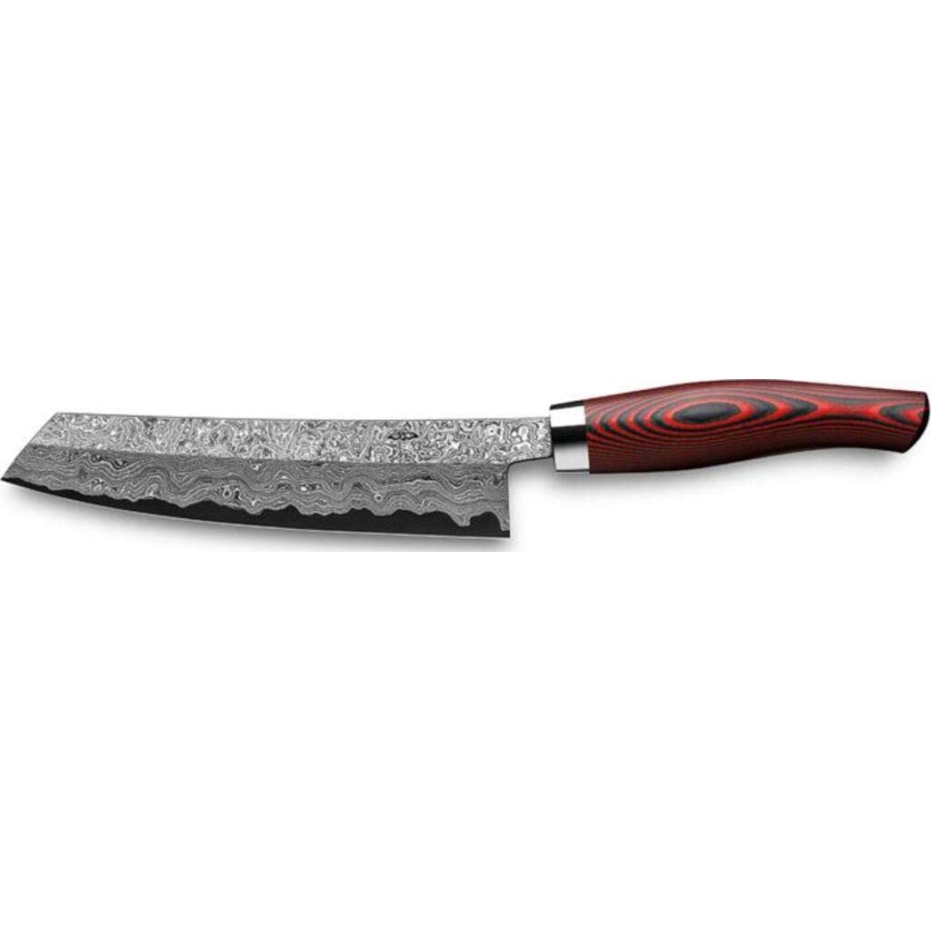 Nesmuk Exklusiv C150 Chefs Knife Micarta Red Blade 180 mm