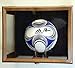 sfDisplay.com,LLC. Clear Viewing Basketball Ball/Soccer Ball Display Case Cabinet Wall Rack/Free Standing (Walnut Finish)