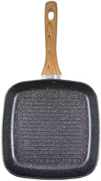 4 Hole Non Stick Egg Frying pan, Multi-Purpose Frying pan for Omelet uttapam,idli Burger Poached Egg Kitchen Breakfast(1pcs) (Black Grill Pan 28cm)