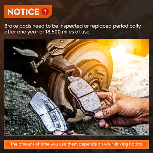 Image of Front Semi-Metal Brake Pads Set for Pontiac Vibe 2003-2008, for Toyota Corolla 2003-2008, Matrix 2003-2008 (Except 2007-2008 XRS Model), 4PCS