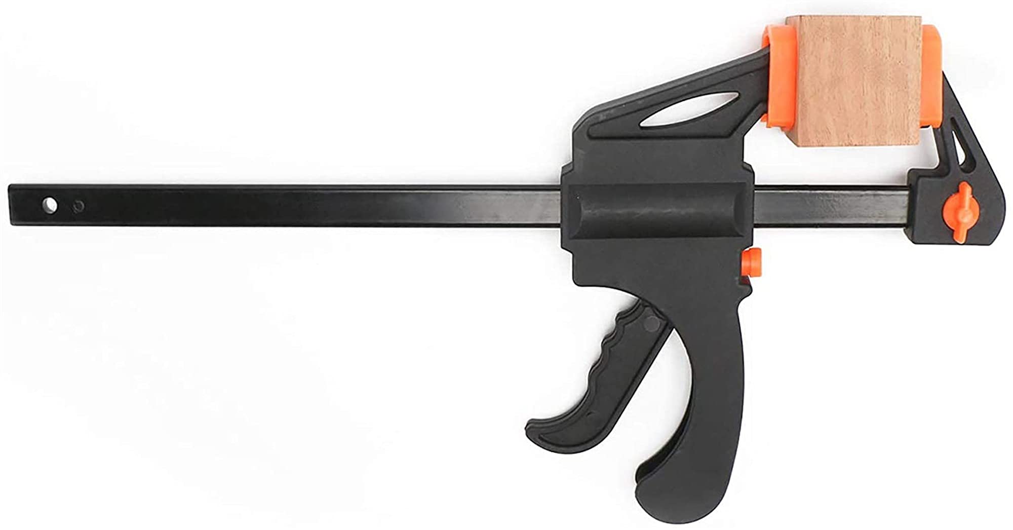 RJJ Szybki zacisk do drewna, czarny, drewniany zacisk barowy Szybkie zaciski uchwytu do obróbki drewna F-Style 6 cal (zacisk paska drewna 4pk) (Color : Wood Bar Clamp 4PK)