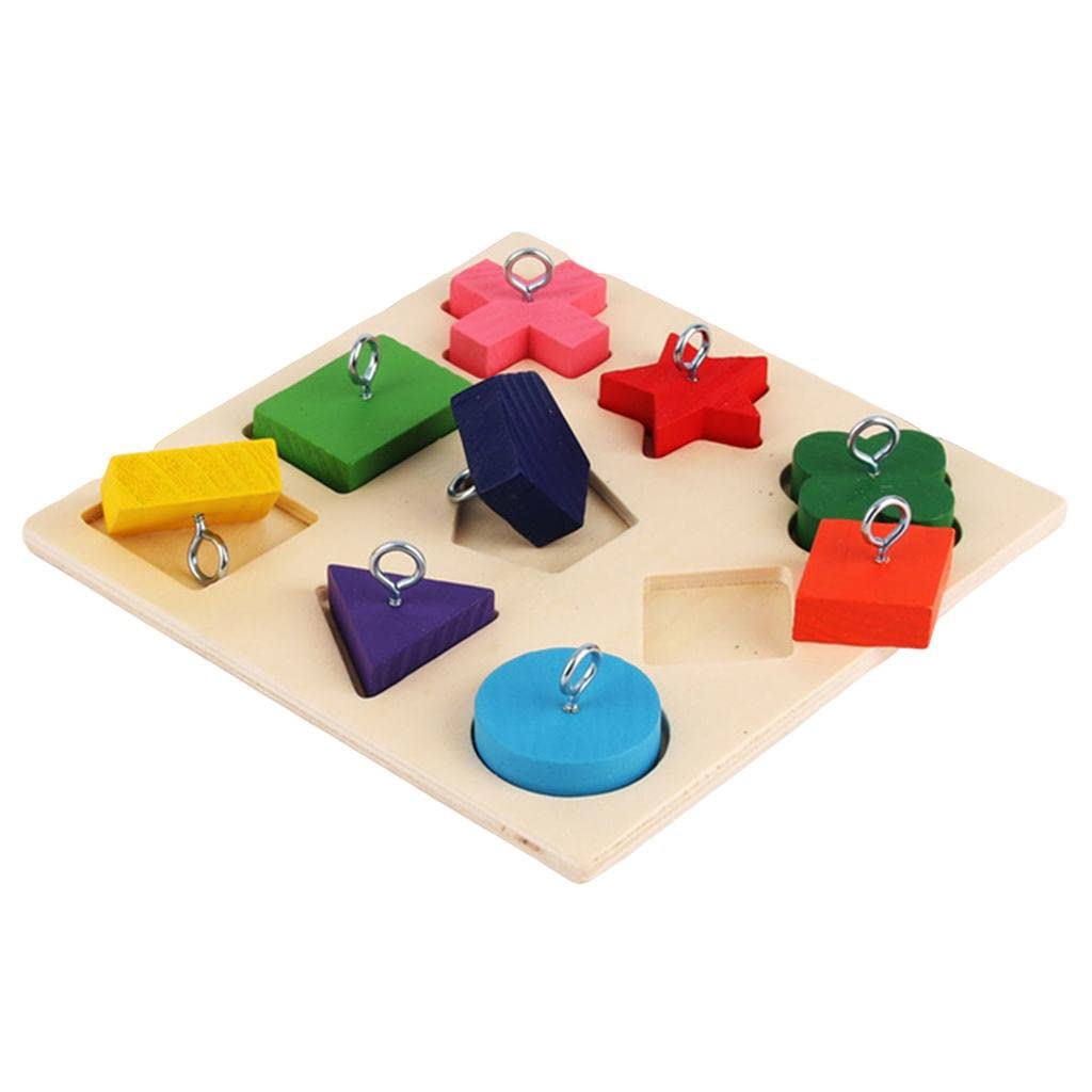 CLUB BOLLYWOOD® Bird Activity Toy Parrot Cockatiels Smart Training Wooden Puzzle Blocks Toy|Pet Supplies | Bird Supplies | Toys|1 Set Parrot Toy-image-17