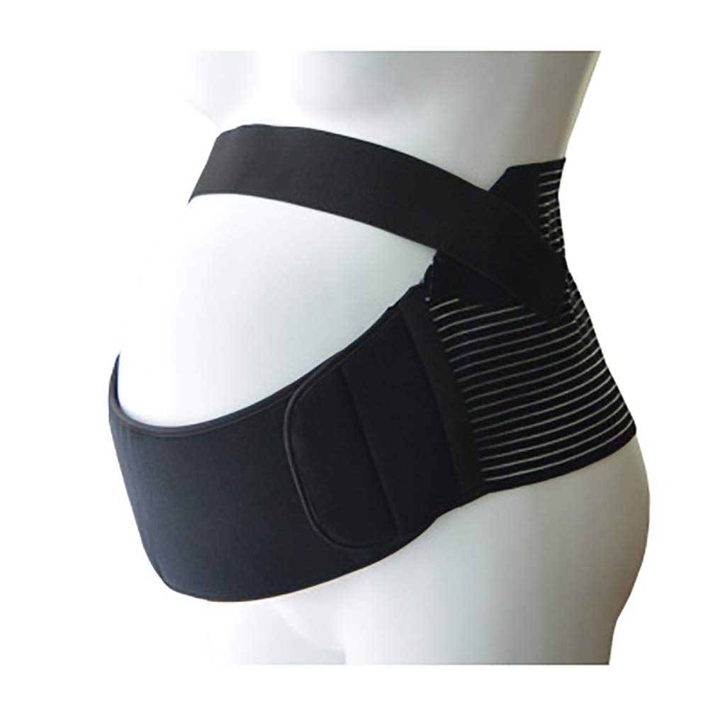 Ceinture de grossesse élastique et respirante pour soutien pelvien noir