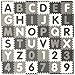 Tadpoles Soft EVA Foam 36Piece ABC Playmat Set, 74x 74 (36 Sq'), Grey/White, 36 Sq Ft