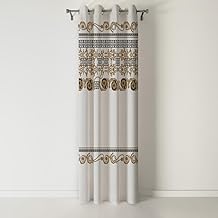 ستارة شطا مطبوعه نمط داماسك كود 239حلقات جنب واحد من شاتا فابركس اند كيرتنز