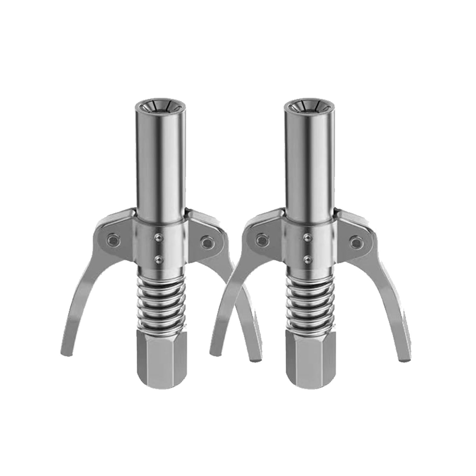 LYMFE Grease Gun,Heavy-Duty Handle Grease Gun NPTI/8 10000PSI Grease Coupler Heavy-Duty Quick Release Oil Grease Gun Coupler (Color : Type1 2pcs)