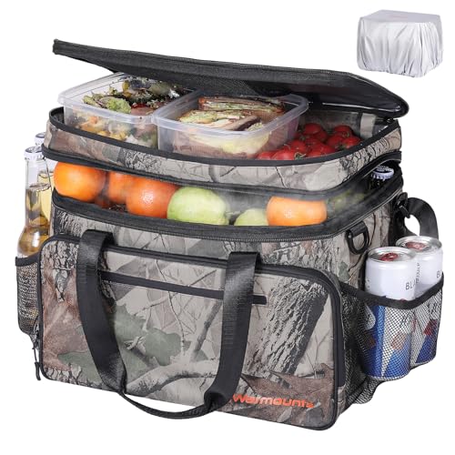 Sac isotherme 48 canettes camouflage grand volume pour camping