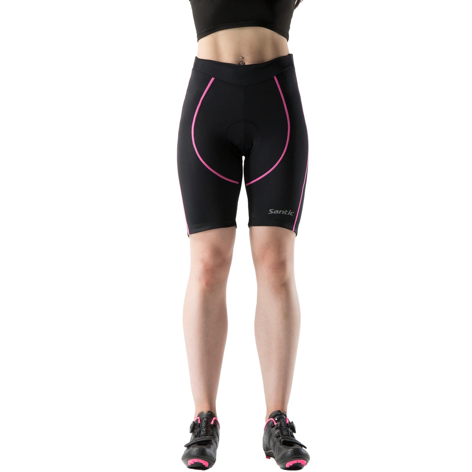 Santic Pantaloncini Ciclismo Donna Imbottiti Pantaloni Bici Donna
